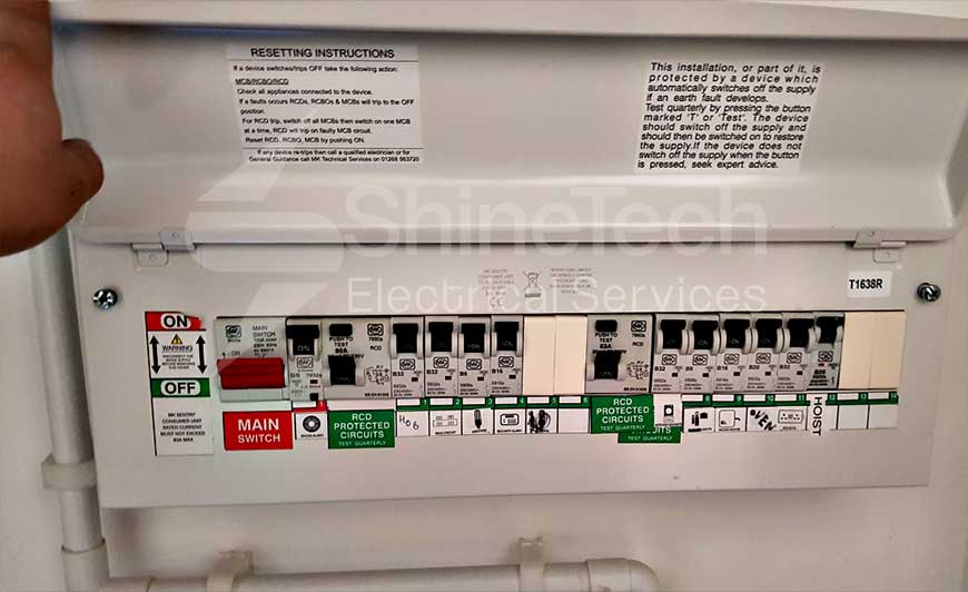 Dual Rcd And Rcbo Protected Fuse Board